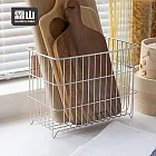 【日本霜山】復古風304不鏽鋼置物收納籃(大款)