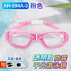 防霧平光游泳鏡 透明款