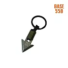 BASE 550 不鏽鋼箭頭鑰匙圈/軍綠(台灣製造 )