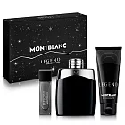 MONTBLANC 萬寶龍 傳奇經典男性淡香水禮盒(淡香水100ml+小香15ml+沐浴精100ml)-贈紙袋