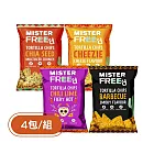 【PALIER】MISTER Freed-英國無麩質玉米脆片-4入(起司風味、火辣香檸風味、煙燻碳烤風味、奇亞籽)