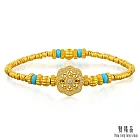 【點睛品】 財納圓滿 鑽石黃金手鍊