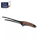 【Truly House】 戶外 304不鏽鋼夾 燒烤夾  烤肉夾  木質握柄 (兩色任選) 黑色