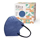 興安成人立體醫用口罩-M號小臉適用(50入/盒) ★2盒販售 牛仔藍M