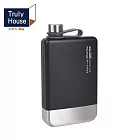 【Truly House】戰術軍風-戶外酒壺不鏽鋼大容量-230ml  方形酒壺 230ML戰術風不鏽鋼酒壺(兩色任選) 黑色