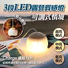 可調式情境三段LED露營質感燈(4入組) 深黑木紋*4