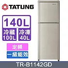【TATUNG大同】140L定頻一級雙門冰箱 TR-B1142GD