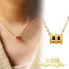 【金品坊】黃金墜子極致迷你映光小蠻腰墜飾 0.03錢±0.01 (贈鍍金鋼鍊)