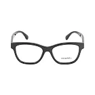 CHANEL 金色CC Logo 菱格紋設計方框眼鏡51mm (黑色)