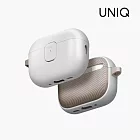 UNIQ 新加坡 Clyde 卡扣式雙料保護套 (附登山扣) AirPods Pro 第3代 灰+卡其