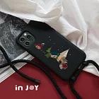 INJOYmall for iPhone 17/16/15/14/13/12/SE3 系列 聖誕夜小鎮 二合一防摔背繩手機殼 iPhone 16 (6.1)