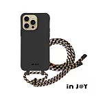 INJOY malliPhone 17/16/15/14 系列 可拆式 Urban Colourful 神秘黑 背繩防摔手機殼 A款 iPhone 16 Plus (6.7)