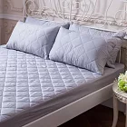 【AGAPE雅家倍】MIT台灣製 防潑水防蹣抗菌床包式保潔墊 雙人5x6.2尺 紳士灰