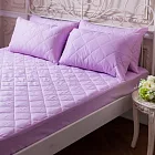 【AGAPE雅家倍】MIT台灣製 防潑水防蹣抗菌床包式保潔墊 加大6x6.2尺 紫羅蘭