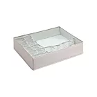 BESTHOT 三合一內衣褲分隔收納 淺米白