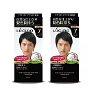 倫士度LUCIDO 按壓式染髮霜(7號自然黑)100gX2盒 男性染髮劑 白髮染 只要五分鐘 無香料