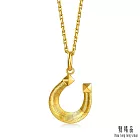 【點睛品】幸運馬蹄鐵 黃金吊墜_計價黃金