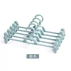 JIAGO 360度旋轉可疊加衣褲夾/衣架(10入) 無 藍色