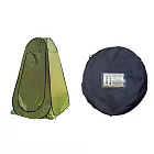 【WIDE VIEW】高190cm露營速開更衣帳篷(廁所帳篷 淋浴帳篷 衛浴帳 秒開折疊帳 戶外洗澡/TT120190) 綠色