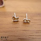 ☆§海洋盒子§☆馬上有錢S999純銀耳環.不對稱耳環小巧款