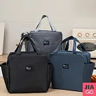 JIAGO 雙口袋保溫袋/便當袋 黑色