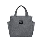 JIAGO 雙口袋保溫袋/便當袋(2入) 灰色