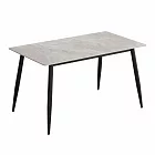 IDEA-輕奢花紋圓角岩板長方餐桌(兩款可選.運費另計) 義大利灰