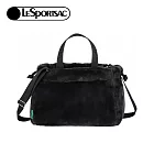 Lesportsac 2025冬季新品 FUR Drawstring Tote 羊羔絨抽繩托特包(3031) LD20黑+綠