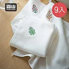【日本霜山】日系刺繡風強力吸水擦手巾/運動擦巾(3條入/包)x3包組