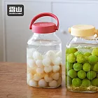 【日本霜山】單向排氣玻璃密封罐/醃漬罐/梅酒罐(附提把)-2.2L- 紅