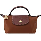 LONGCHAMP LE PLIAGE系列再生尼龍手提化妝包 白蘭地酒
