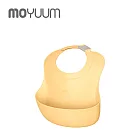 MOYUUM 韓國 白金矽膠 寬口立體圍兜 -  奶油黃