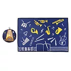 日本丸真 社團活動兩用毛毯(附造型收納袋)  管絃樂社