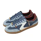 Skechers 休閒鞋 Hotshot 女鞋 藍 白 麂皮 膠底 吊飾 德訓鞋 185359NVMT