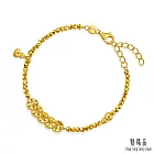 【點睛品】禧見五帝錢 葫蘆黃金手鍊_計價黃金