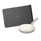 【THERMOS膳魔師】暖暖好食墊+【BergHOFF貝高福】Balance陶瓷塗層不沾鍋單柄平底鍋20cm優惠組