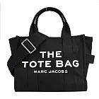 MARC JACOBS Mini TOTE 字母印花帆布兩用托特包-迷你/ 黑