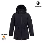 BLACKYAK 女 DIA TUBE中長版羽絨外套 L 黑色