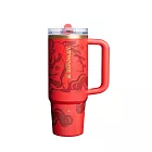 STANLEY 防漏吸管隨手杯 0.88L / 赤駒紅