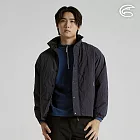 ADISI SMAWARM海洋溫控超撥水絎縫外套(男女可共穿) AJ2521054｜防潑水 蚵技棉 抗靜電 保暖外套 可收納帽 S 深藍