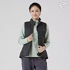 ADISI 女SMAWARM海洋溫控撥水背心 AV2521072｜防潑水 蚵技棉 抗風 保暖背心 S 夜黑