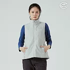 ADISI 女SMAWARM海洋溫控撥水背心 AV2521072｜防潑水 蚵技棉 抗風 保暖背心 S 礦物灰