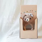 日本 Adnil LAND 可愛動物編織搖鈴 - 熊熊