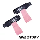 【NINE STUDY】頂級皮革加厚助力帶 兩只入 糖果系  WO-01  健身 戶外 (四色任選) 粉色