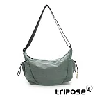 tripose MOVE微皺尼龍輕量雙側袋斜背包-大  煙波綠