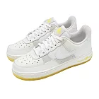 Nike 休閒鞋 Air Force 1 07 Low 女鞋 白 黃 皮革 AF1 紫外線變色 經典