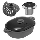 【TOKIT廚機】多功能AI聯網料理機配件組(蒸籠組+刀片罩+替換鍋塞)台灣公司貨