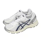 Asics 亞瑟士 休閒鞋 JOG 100S 男鞋 白 藍 拼接 緩衝 經典 復古跑鞋 1203A684105