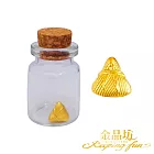 【金品坊】黃金擺件金榜包中粽配件單顆 0.07錢±0.02 (贈許願玻璃瓶、贈祥龍未來可期吊飾)