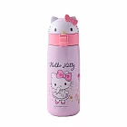 Hello Kitty 造型彈跳保溫杯第二代600ml-兩色可選 KT-T600A -紫色